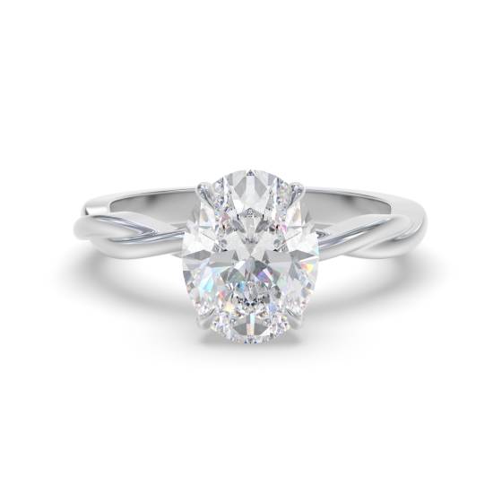 Oval Solitaire Engagement Ring