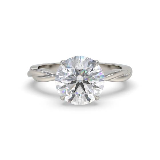 Round Solitaire Engagement Ring