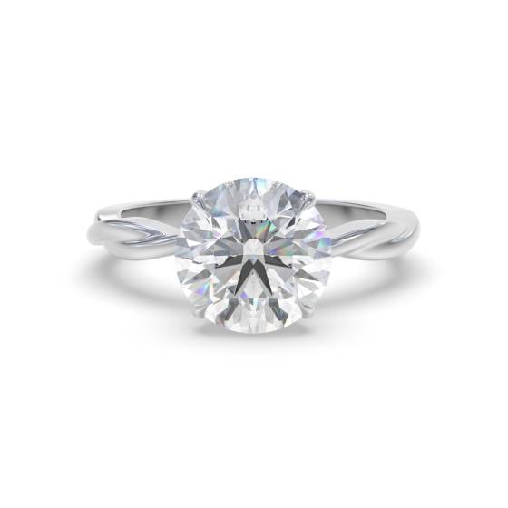 Round Solitaire Engagement Ring