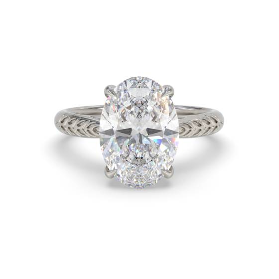 Oval Solitaire Engagement Ring