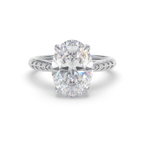 Oval Solitaire Engagement Ring