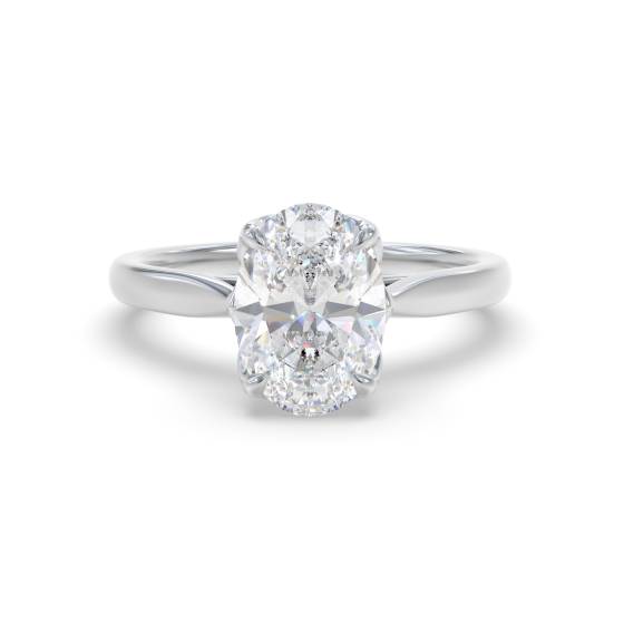 Oval Solitaire Engagement Ring