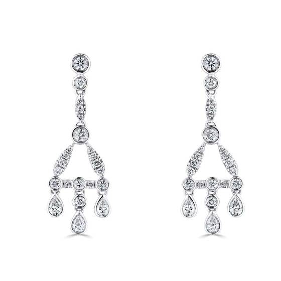 Small Reflection Drop Earrings
