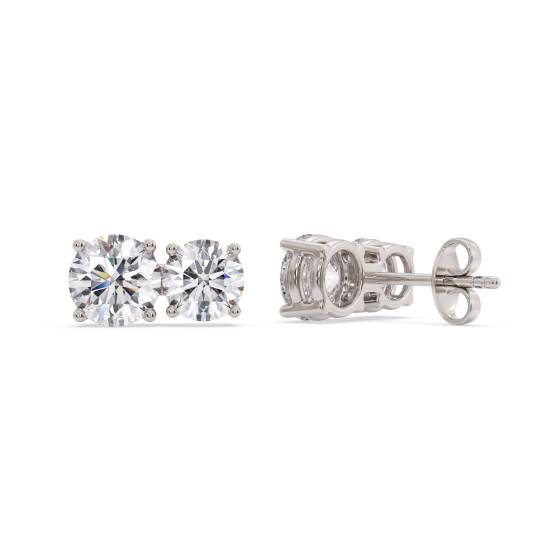 Toi Et Moi Round Diamond Earrings