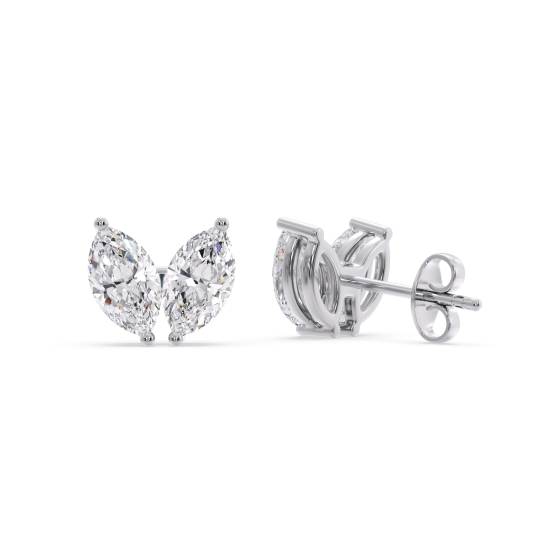 Toi Et Moi Marquise Diamond Earrings