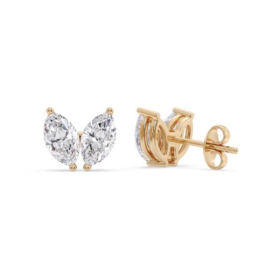 Toi Et Moi Marquise Diamond Earrings