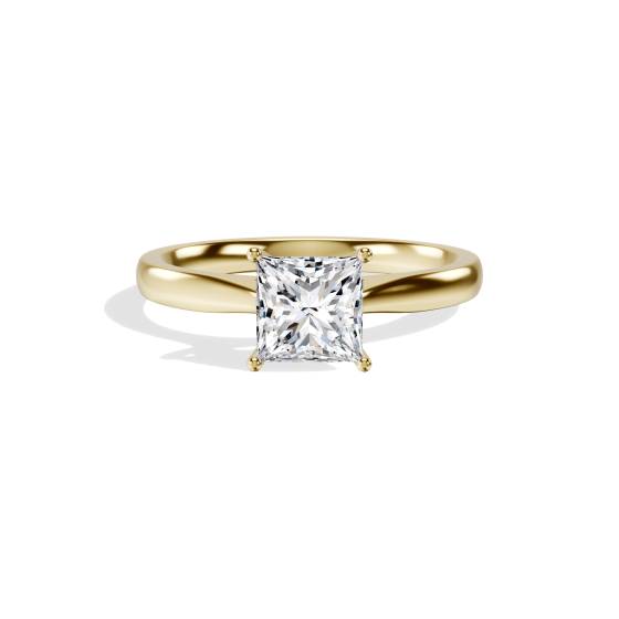 Princess Diamond Solitaire Engagement Ring