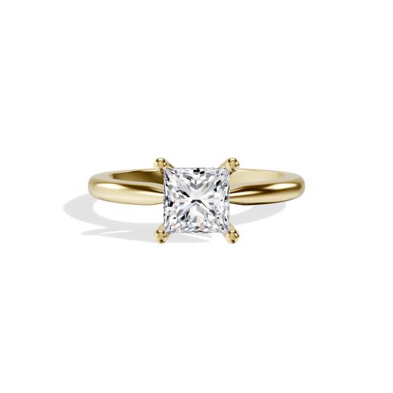 Princess Diamond Solitaire Engagement Ring