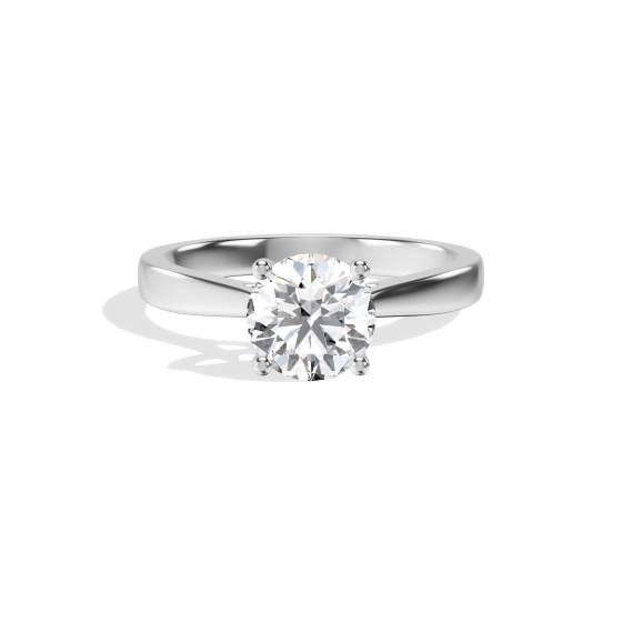 Eleganter Verlobungsring mit rundem Diamanten