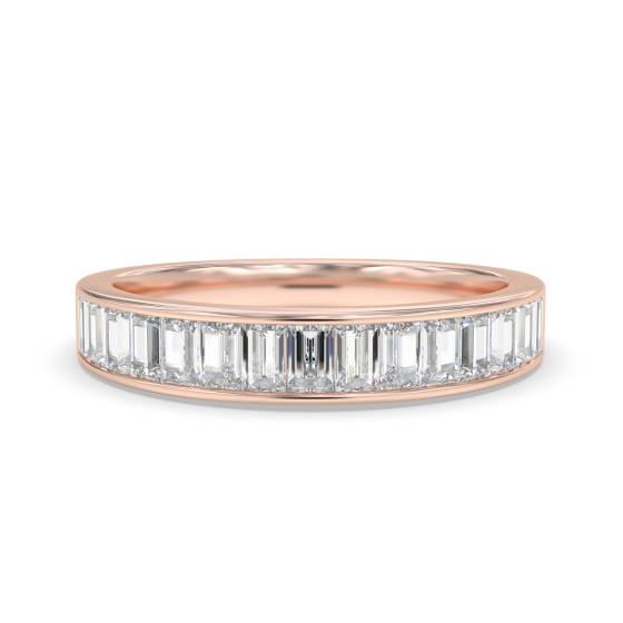 Baguette Diamond Half Eternity Ring