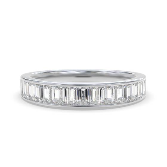 Baguette Diamond Half Eternity Ring