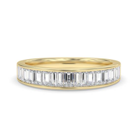 Baguette Diamond Half Eternity Ring