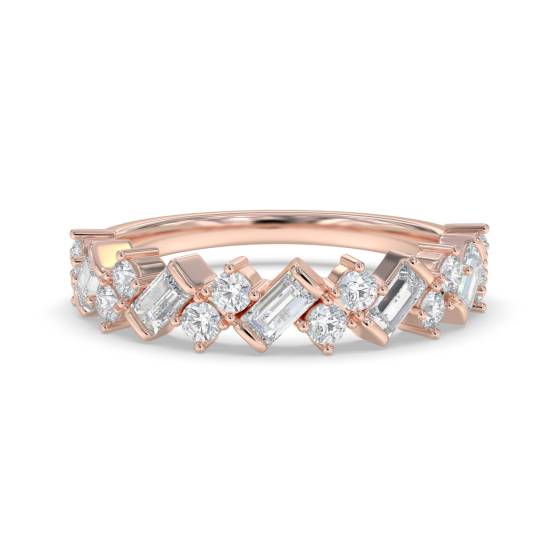 Baguette Diamond Half Eternity Ring