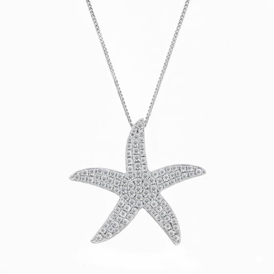 Pave Set Round Diamond Designer Pendant