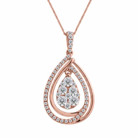 Cluster Round Diamond Designer Pendant