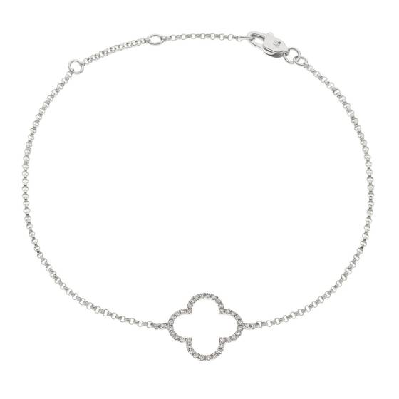Klassisches Designer-Armband mit rundem Diamanten