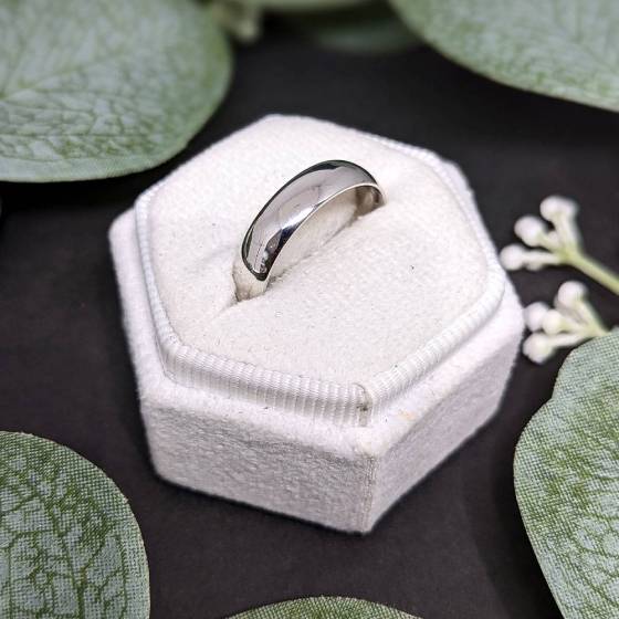 5mm Gents Light Court Plain Wedding Ring in Platinum