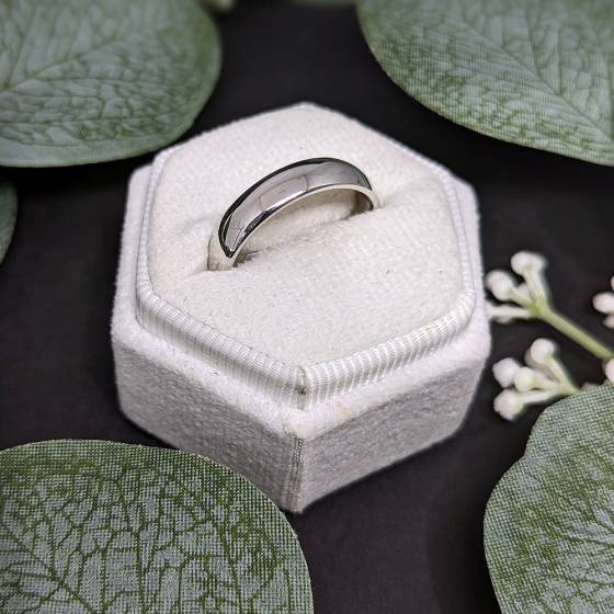 Mens Plain 5mm Wedding Ring