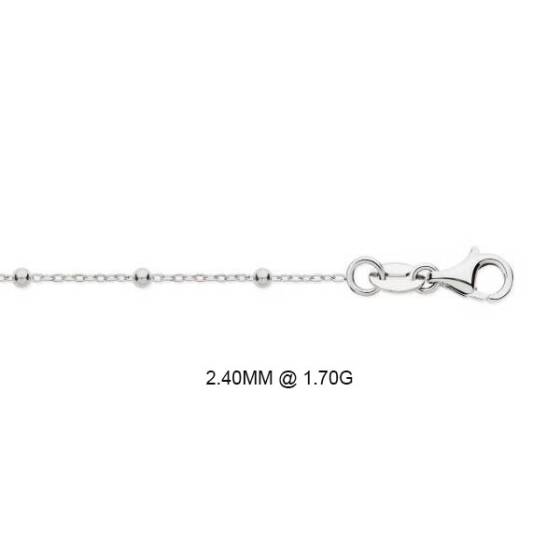Rosenkranzkugelkette mit Diamantschliff