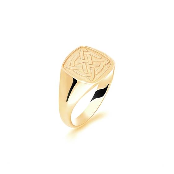 Herrenring aus 9-karätigem Gelbgold