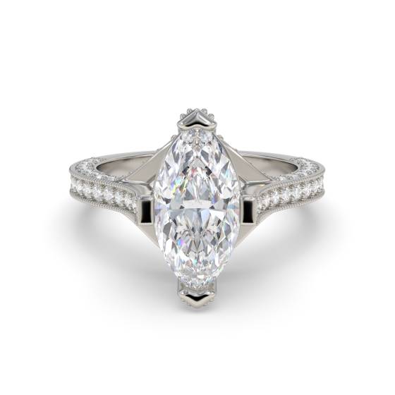 Marquise-Diamant-Designer-Vintage-Ring