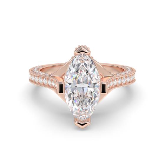 Marquise-Diamant-Designer-Vintage-Ring