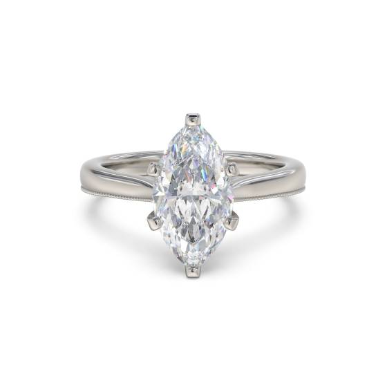 Verlobungsring mit Marquise-Diamanten