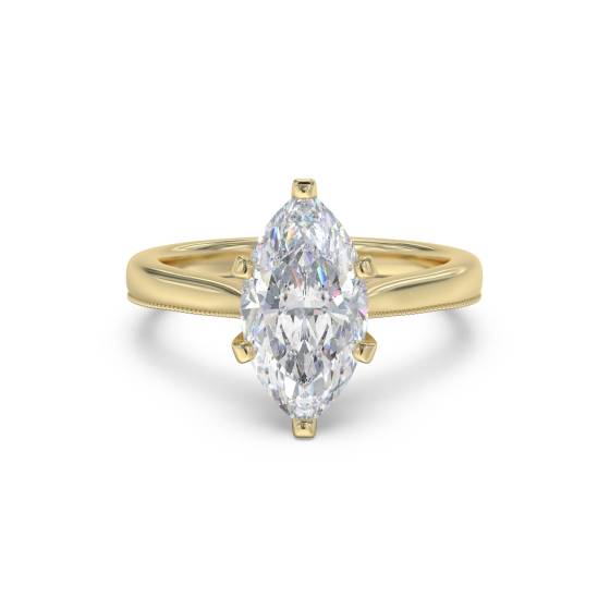 Verlobungsring mit Marquise-Diamanten