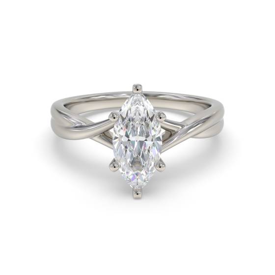 Infinity Twist Marquise Diamant-Verlobungsring