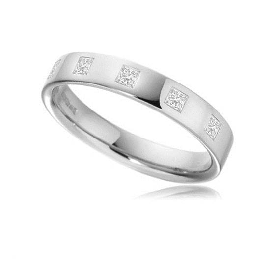 3 mm Prinzess-Diamant-Ehering