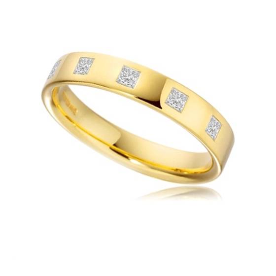 3 mm Prinzess-Diamant-Ehering