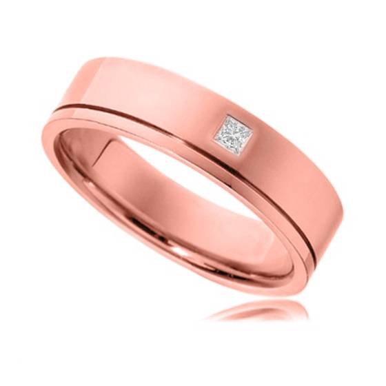 5mm Prinzess-Diamant-Ehering
