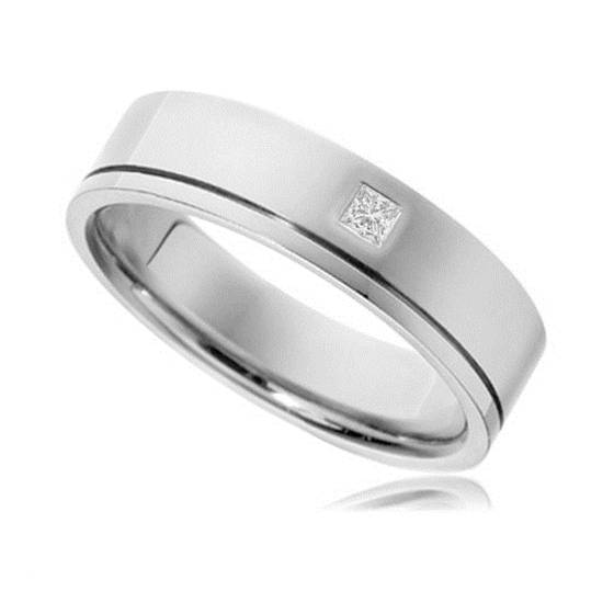 5mm Prinzess-Diamant-Ehering