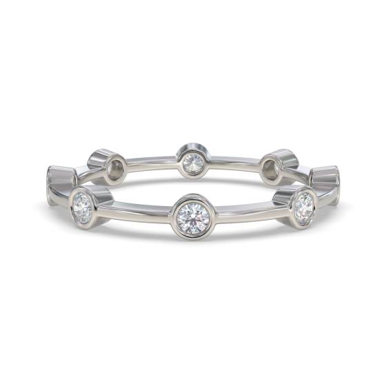 Runder Diamant-Designer-Ehering