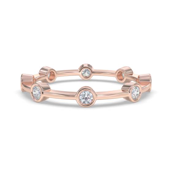 Runder Diamant-Designer-Ehering