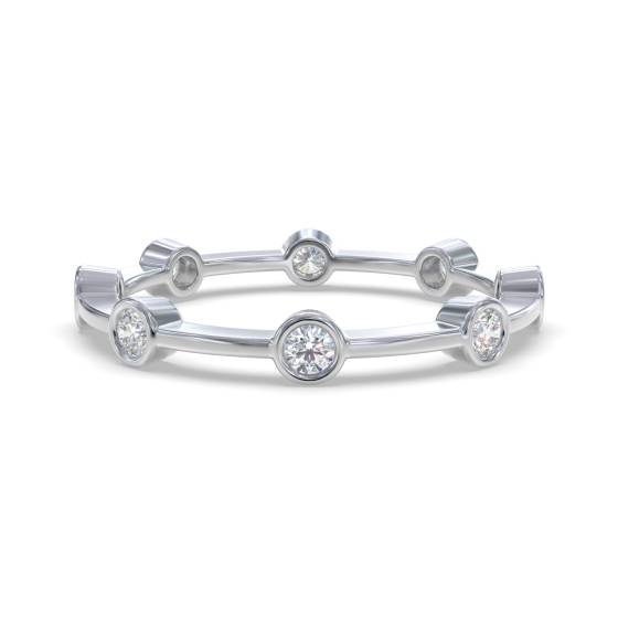 Runder Diamant-Designer-Ehering