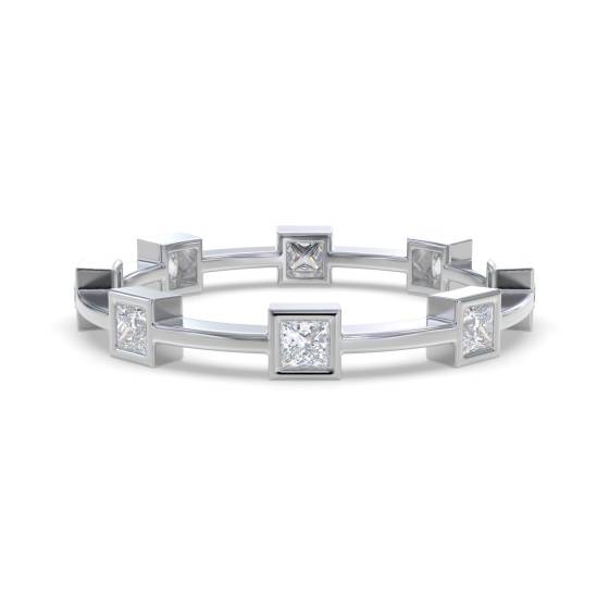 Prinzessinnen-Designer-Diamant-Ehering