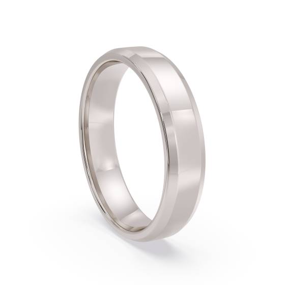 DHBBE4 Ehering mit abgeschrägter Kante – 4 mm Breite, 1,4 mm Tiefe