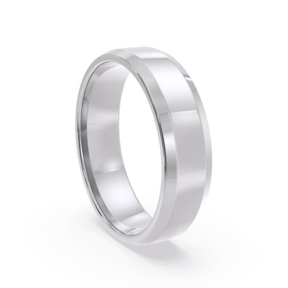 DHBBE5 Ehering mit abgeschrägter Kante – 5 mm Breite, 1,4 mm Tiefe
