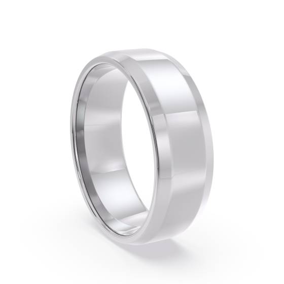 DHBBE6 Ehering mit abgeschrägter Kante – 6 mm Breite, 1,4 mm Tiefe