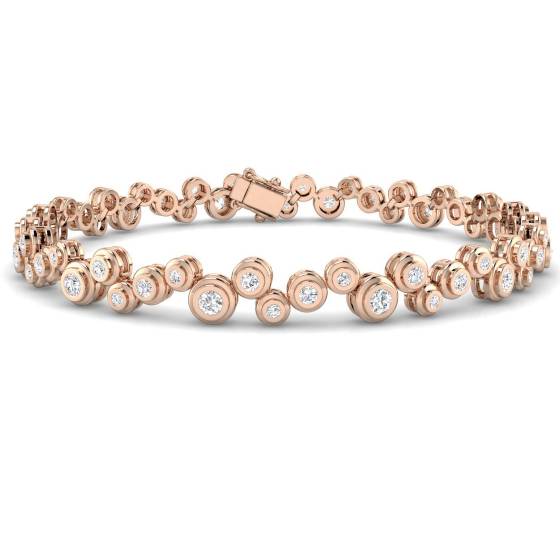 Armband mit runden Diamanten