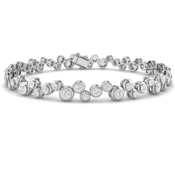 Armband mit runden Diamanten