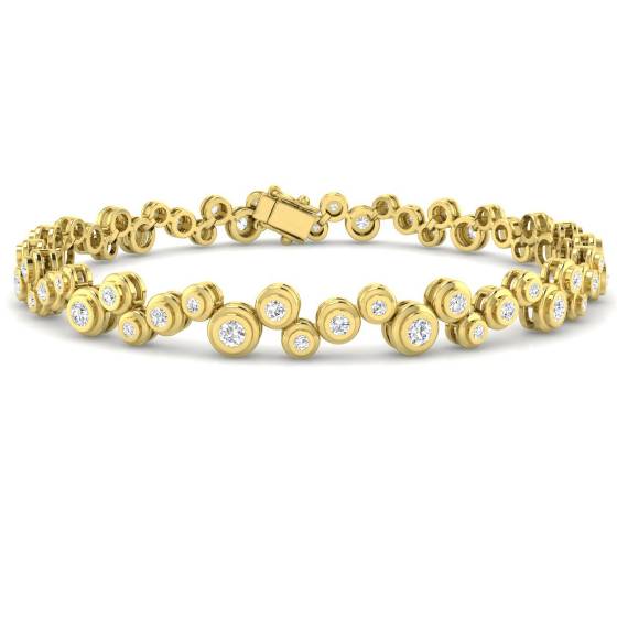 Armband mit runden Diamanten