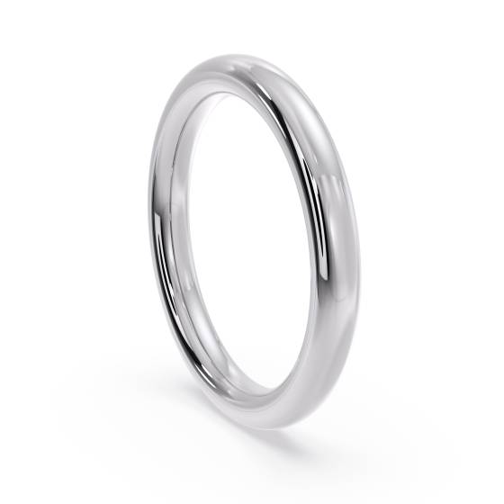 DHC25H Traditioneller Hof-Ehering – Schwergewicht, 2,5 mm breit
