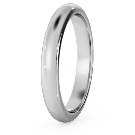 DHD03M D-förmiger Ehering – 3 mm Breite, mittlere Tiefe