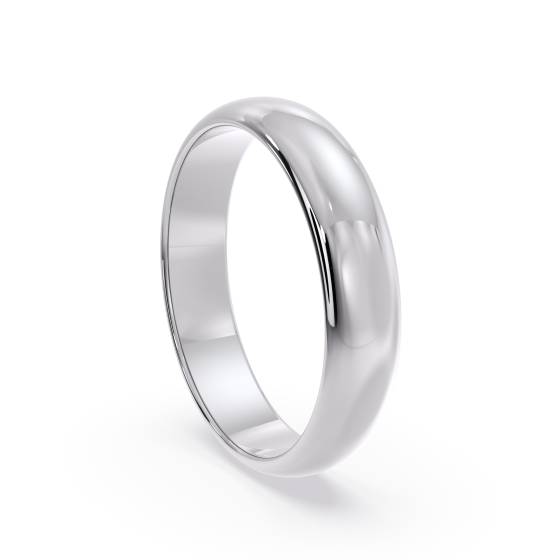 DHD04 D-förmiger Ehering – Leichtgewicht, 4 mm breit