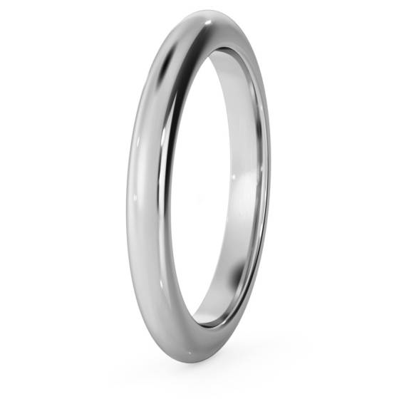 DHD25H Ehering in D-Form – Schwergewicht, 2,5 mm breit