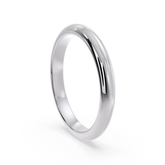 DHD25M D-förmiger Ehering – 2,5 mm Breite, mittlere Tiefe