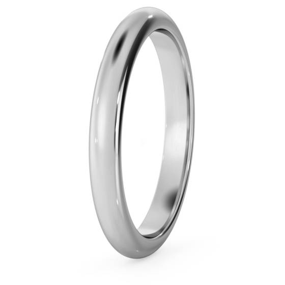 DHD25M D-förmiger Ehering – 2,5 mm Breite, mittlere Tiefe