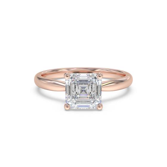 Asscher-Diamant-Verlobungsring